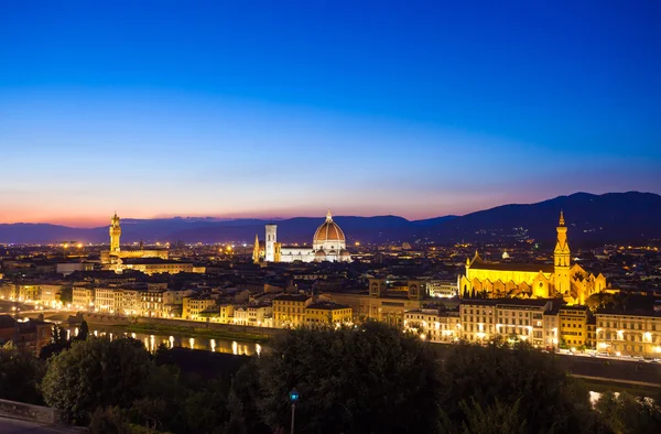 Флоренция городской пейзаж на рассвете — стоковое фото