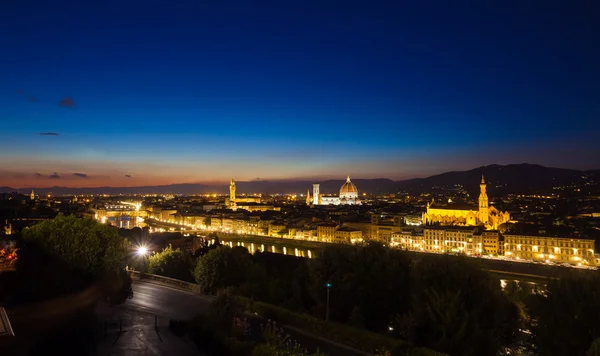 Флоренція міський пейзаж на світанку — стокове фото