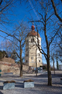 View of Glockenturm tower bell on Schlossberg hill, Graz clipart