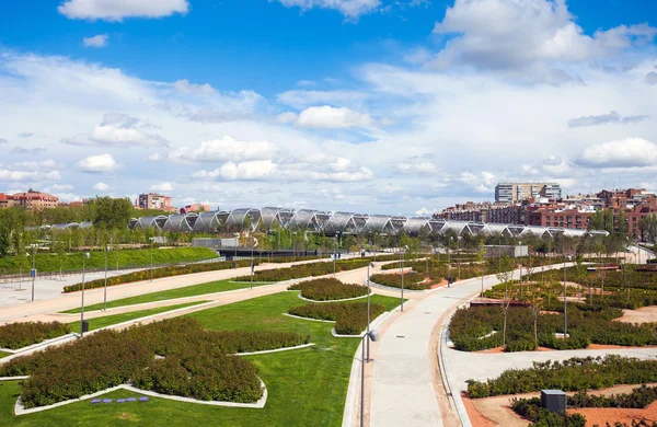 Pont d'Arganzuela et Parc Rio de Madrid, Madrid Photo De Stock