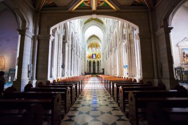 Katedral Almudena iç bir güneş boru organ Manzaralı