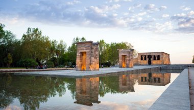 The Temple of Debod in Madrid clipart