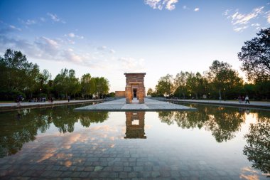 The Temple of Debod in Madrid clipart