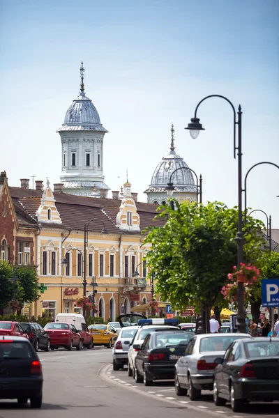 Turda old city center view — Stock Photo, Image