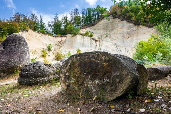 Trovants costesti-罗姆人的生存和发展的石头 — 图库照片