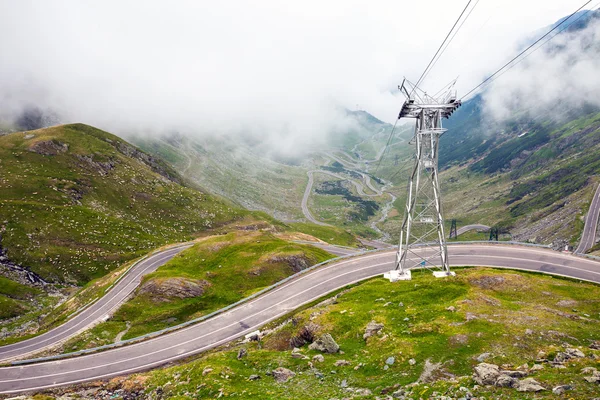 Transfagarasan dağın yol Romanya'dan — Stok fotoğraf