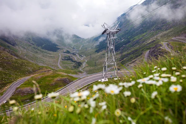 Transfagarasan dağın yol Romanya'dan — Stok fotoğraf