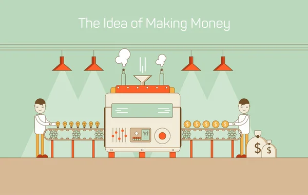 Money making machine Vector Art Stock Images | Depositphotos