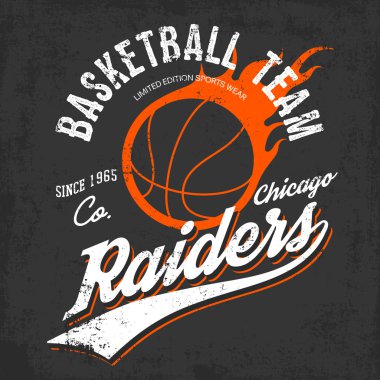 Raiders Basketbol takım logo için eşofman