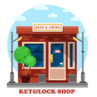Anahtar ve kilitleri Yerel dükkan ya da mağaza