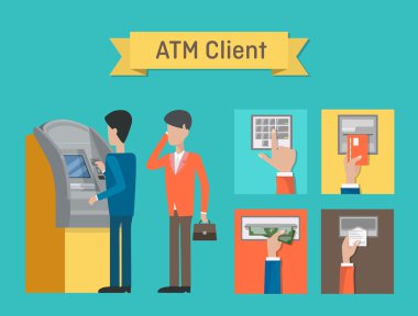 ATM veya müşteri otomatik teller ya da para. Cashline veya makinesi, bankomat veya dolar nakit veya plastik kullanarak kredi kartları bankalararası ağı mali işlemler için insanlar tarafından kullanılan minibank