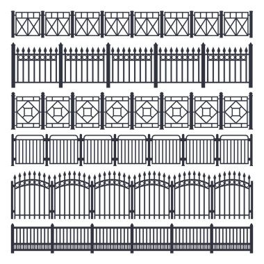 Metal çit ve kapı, demir çelik parmaklık bariyeri