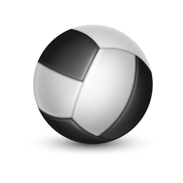 Pelota de voleibol con sombra aislada en blanco. — Vector de stock