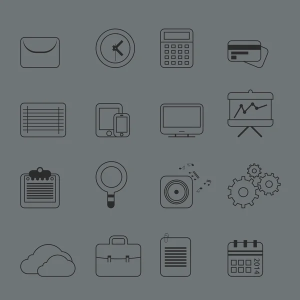 Icons for Web and Mobile Applications — Stock Vector