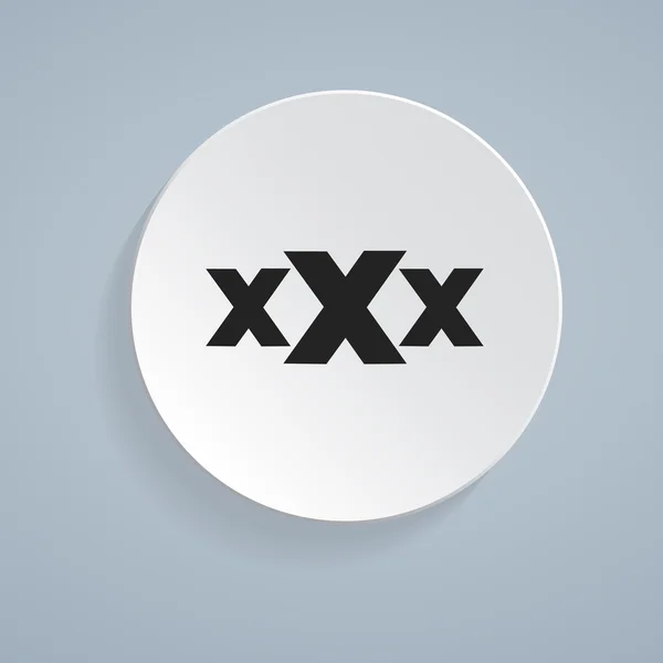 XXx icon, vector illustration — Stock Vector