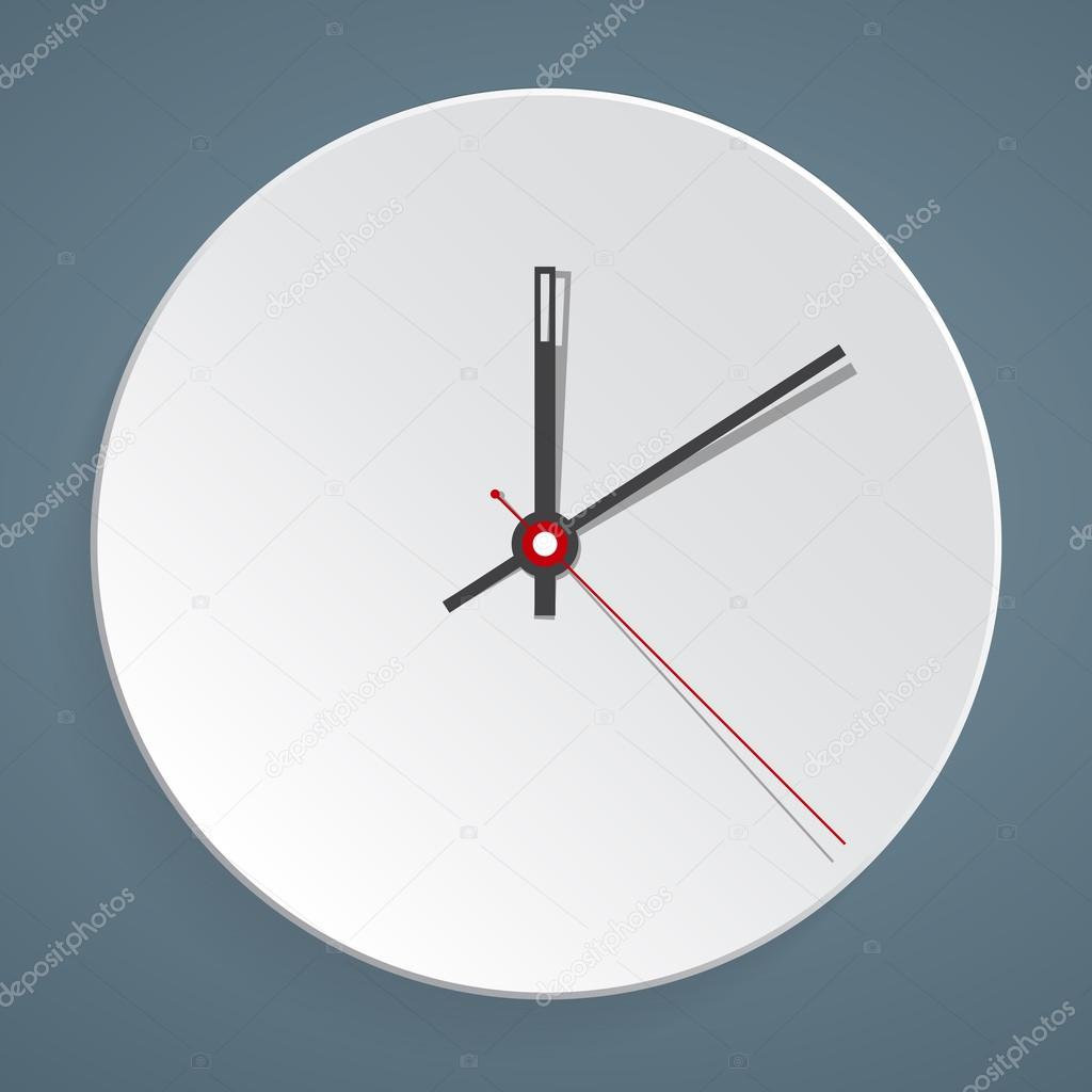 Clock face. Vector. Set up your time.
