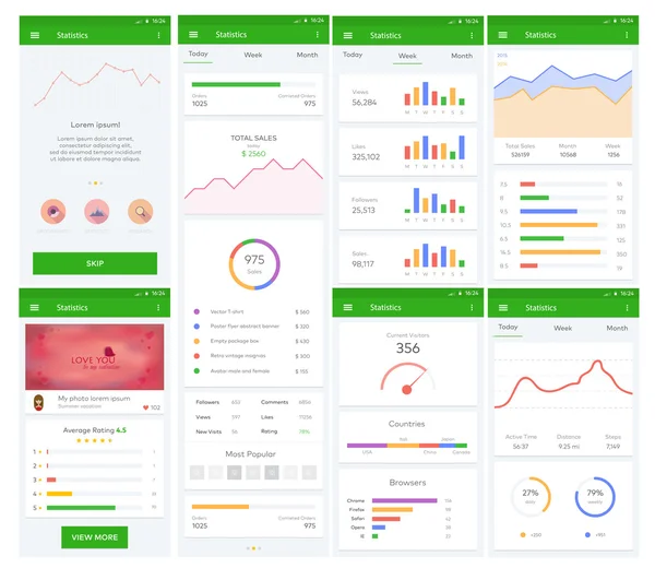 Blok diagram, boekje, brochure, abstracte banner — Stockvector