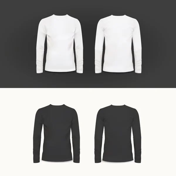 矢量的 t 恤、 polo 衫和运动衫的设计模板. — 图库矢量图片