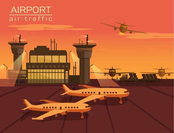 havaalanı vektör illüstrasyon