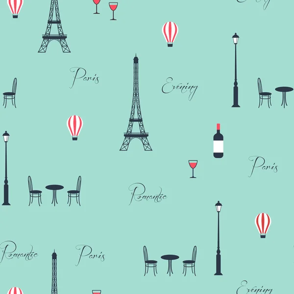 Vector pattern of eiffel tower — Stok Vektör