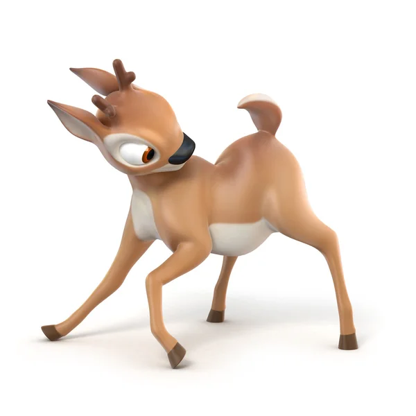 Little cartoon fawn — Stock Photo, Image