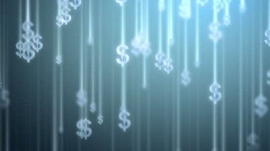 Dolar para yağmur arka plan