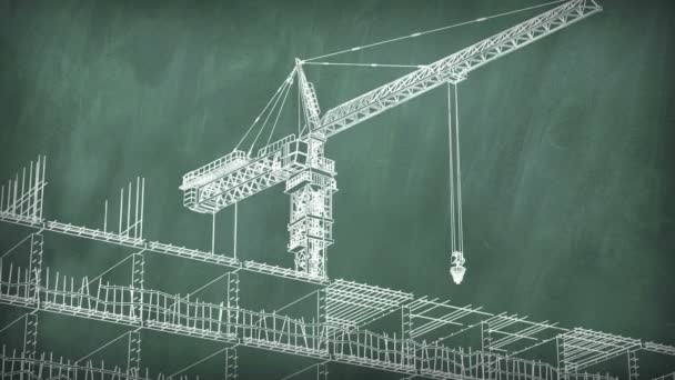 Okul yönetimi, inşaat alanı — Stok video