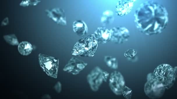 Fondo de diamantes congelados — Vídeos de Stock