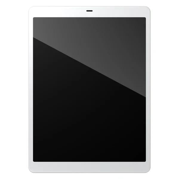 TabletPC på vit Stockbild