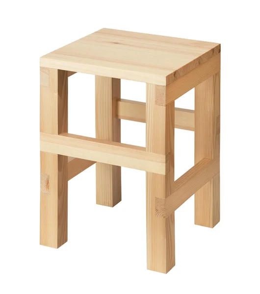 Изолированный деревянный стул — стоковое фото