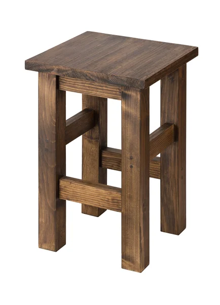 Изолированный деревянный стул — стоковое фото
