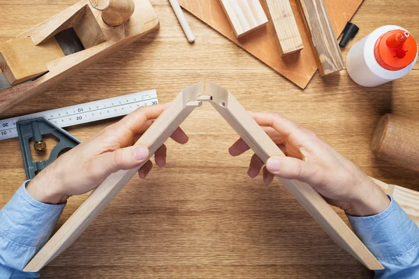 Mesa taller de carpintería —  Fotos de Stock