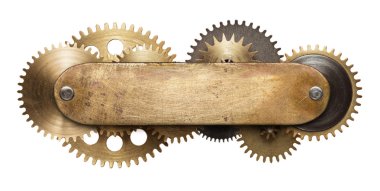 Steampunk clockwork mechanism clipart