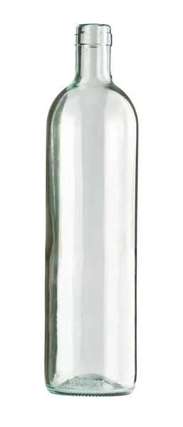 Bottiglia di vetro incolore vuota — Foto Stock