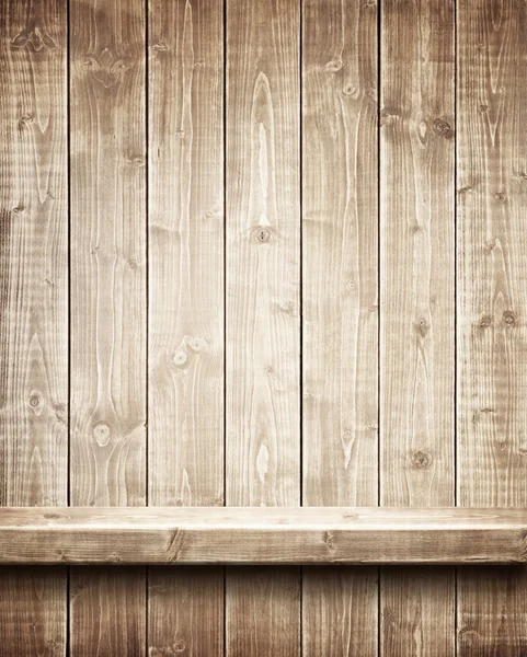 Wooden shelf — Stock Photo, Image