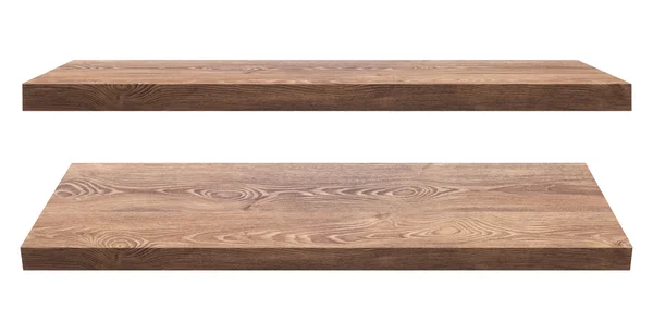 Drewniane półki — Zdjęcie stockowe
