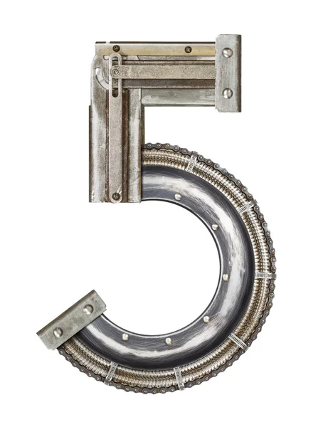 Metal number — Stock Photo, Image