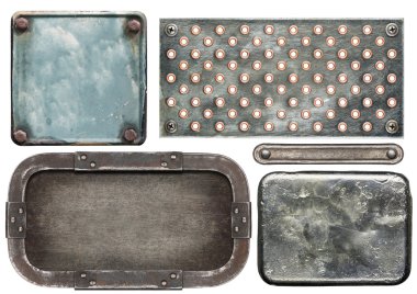 Metal plates clipart