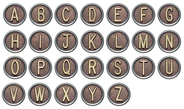 Button alphabet — Stock Photo, Image