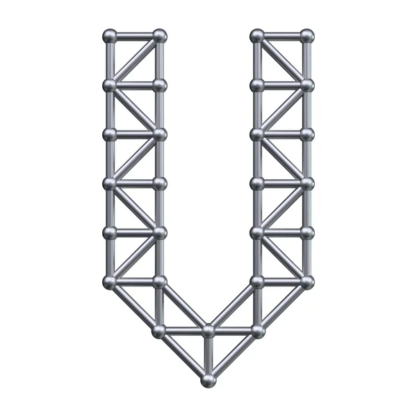 Metalowe litery V — Zdjęcie stockowe