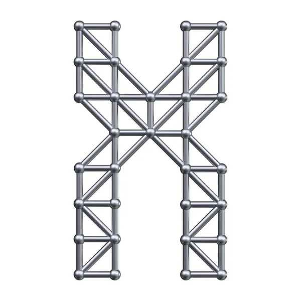 Metalowe litery X — Zdjęcie stockowe