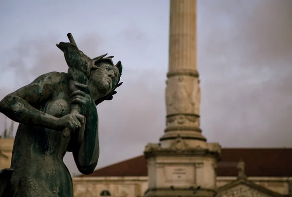 Mythical creature rossio square — Stockfoto