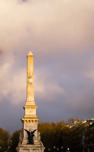 Obelisk Lisabon Portugalsko — Stock fotografie