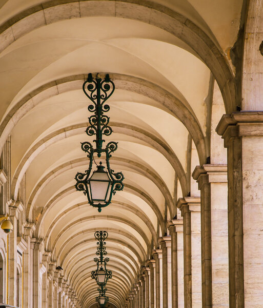 archway with lights