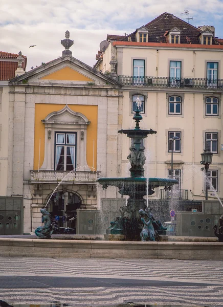 Fountain lisbon portugal — Stock Photo, Image