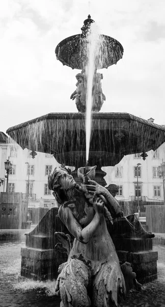 Fountain lisbon portugal — Stok Foto