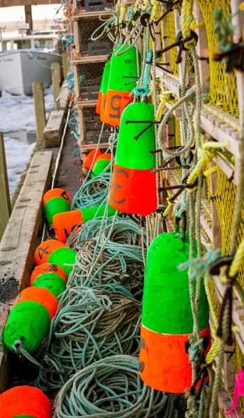 Bóias de pesca de lagosta — Fotografia de Stock