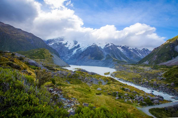 Hooker Valley Nueva Zelanda — Foto de Stock