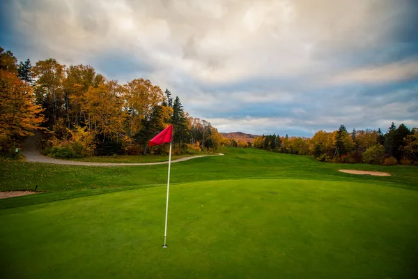 Campo Golf Capo Bretone Autunno — Foto Stock