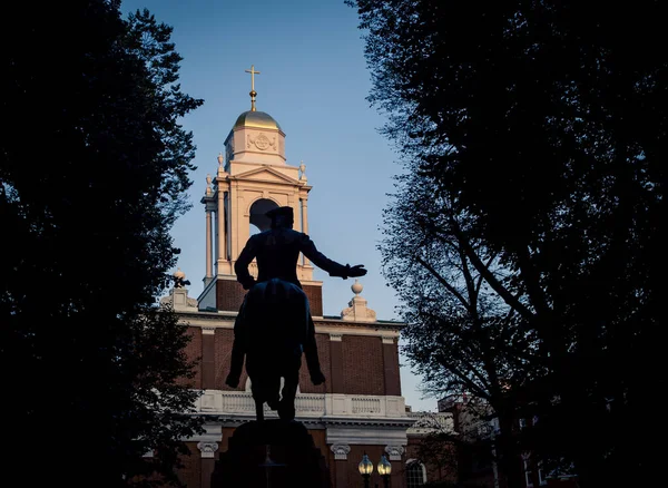 Starý Severní Kostel Socha Bostonu — Stock fotografie